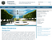 Tablet Screenshot of johnsonmartinlaw.com